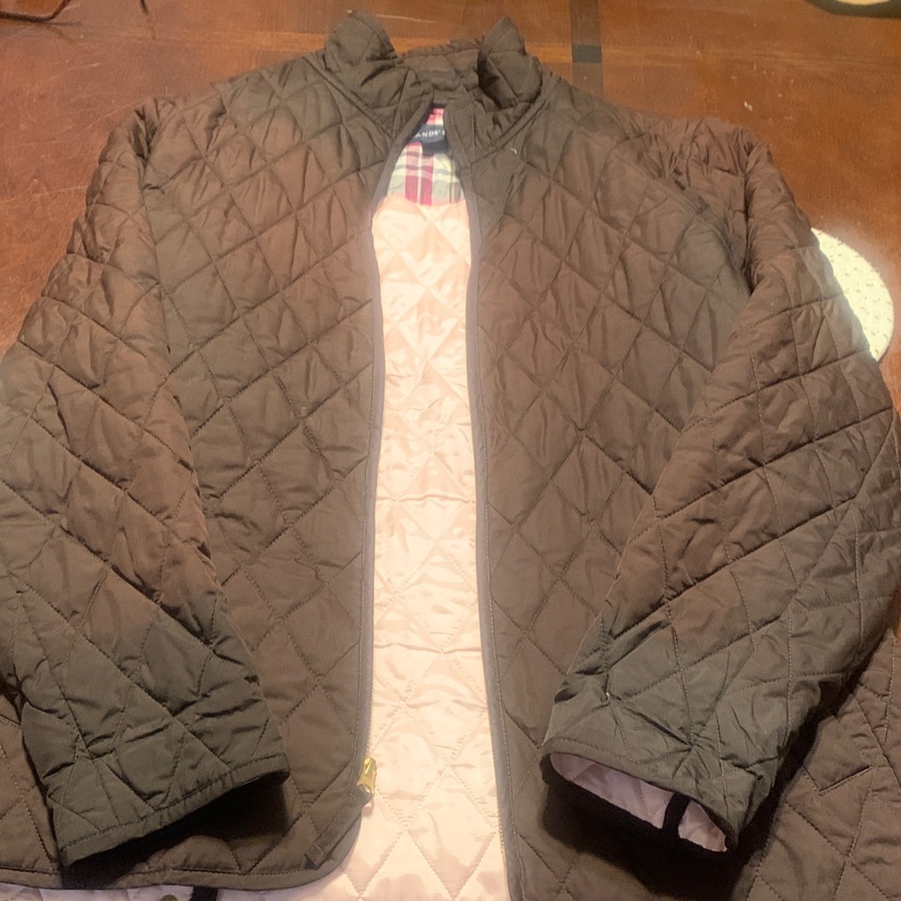 LAND’S END Women's Quilted Jacket in Brown - Picture 2 of 4